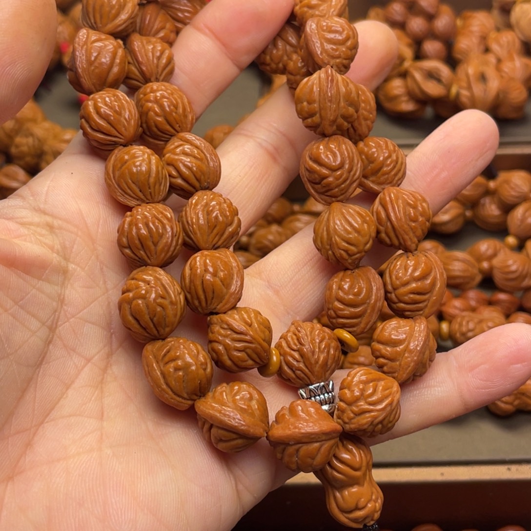 桃核手串龙纹桃核51