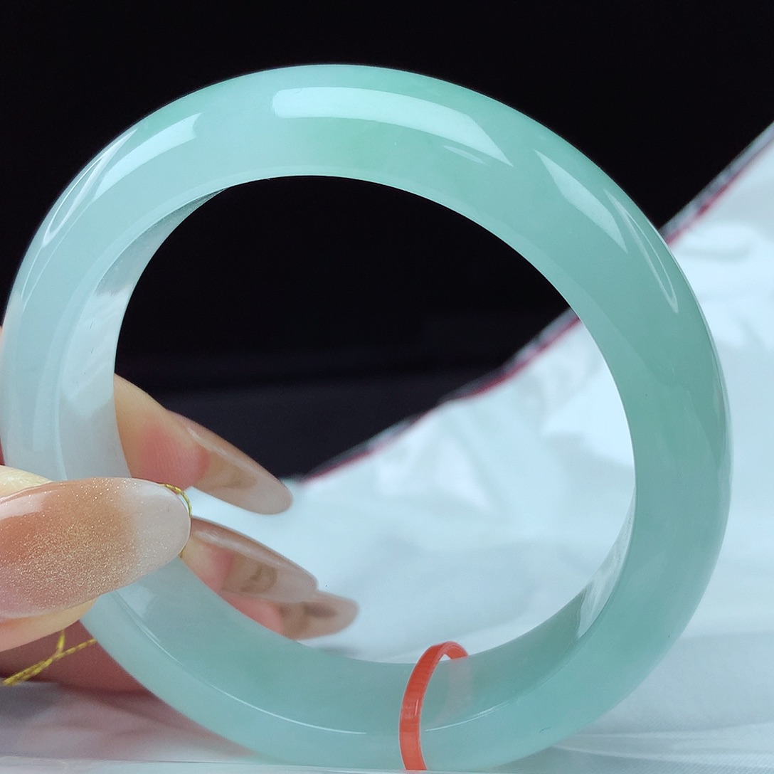 翡翠手镯未镶嵌54圈0346宽版