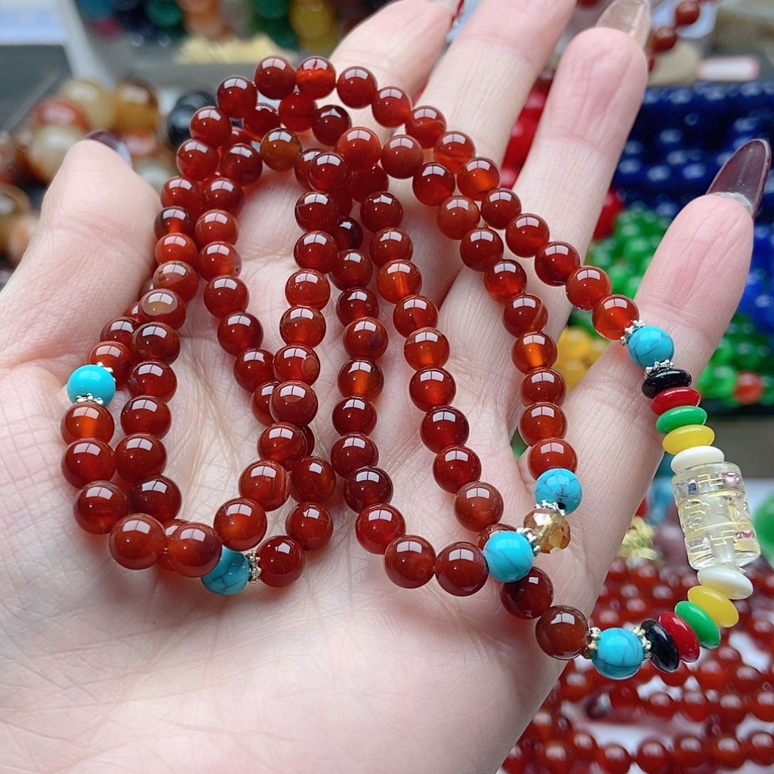 【闪购商品】玛瑙/玉髓手链未镶嵌江****蒙