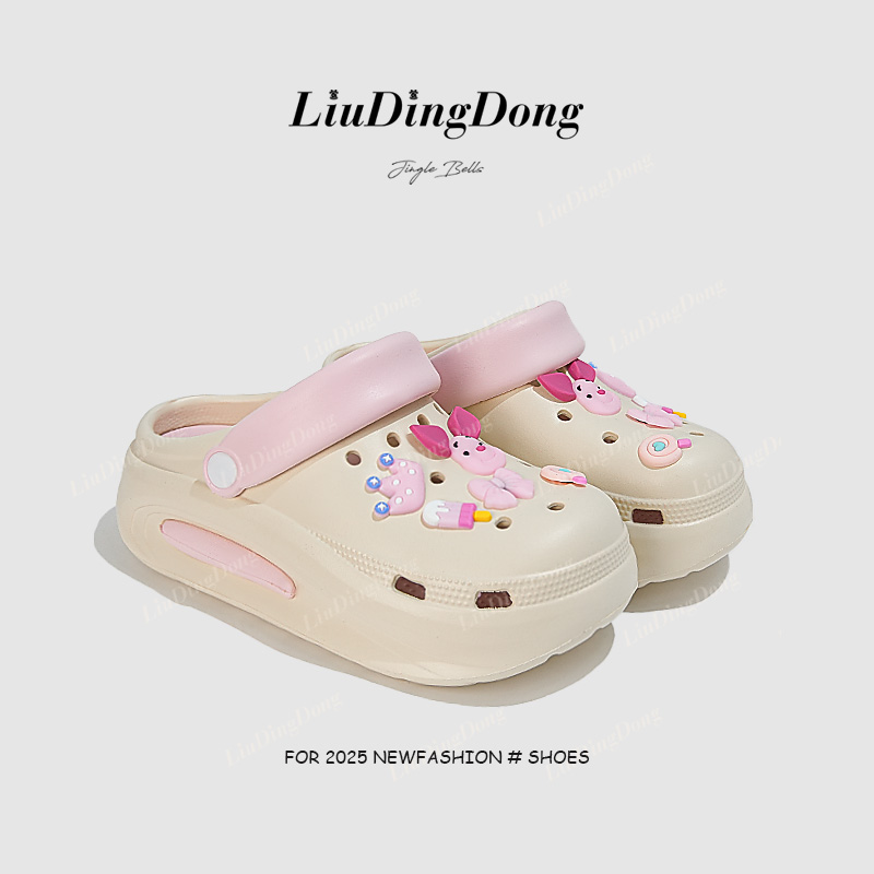 洞洞鞋女款2025夏季新款户外穿时尚百搭轻盈透气不闷脚洞洞鞋女LW