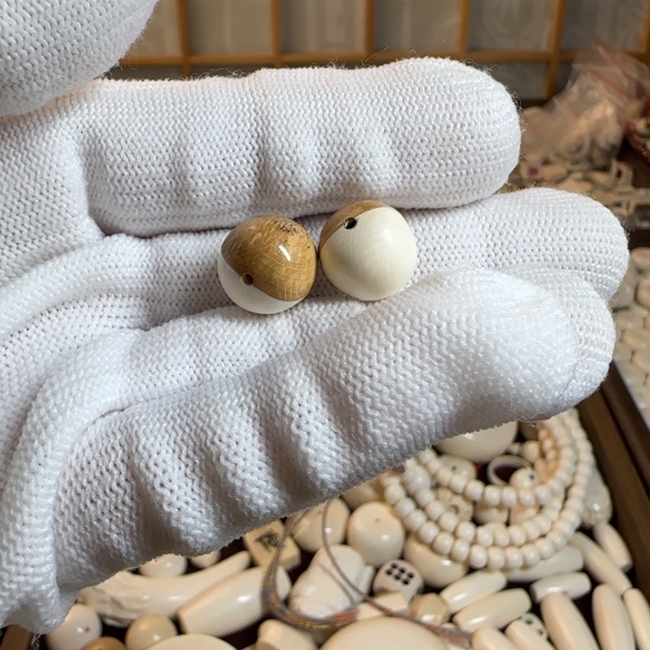 猛犸象牙手串/手链/手镯拼接的