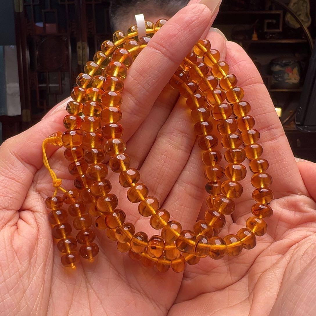 琥珀裸石未镶嵌抚顺琥珀20373。7mm