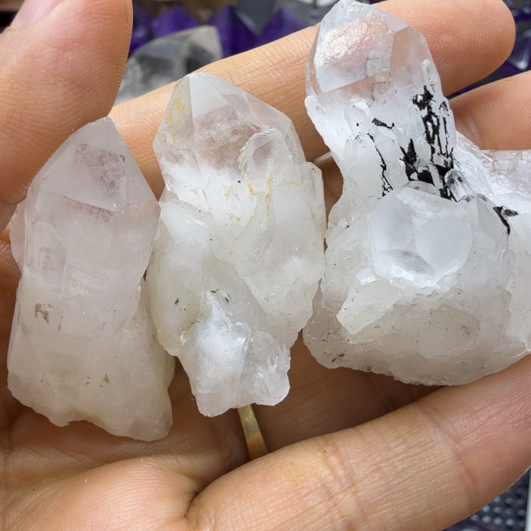 荒****石材水晶簇三个福利