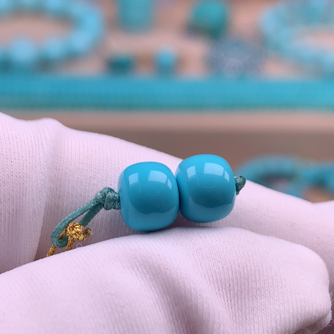 绿松石未镶嵌珠宝奇石7mm