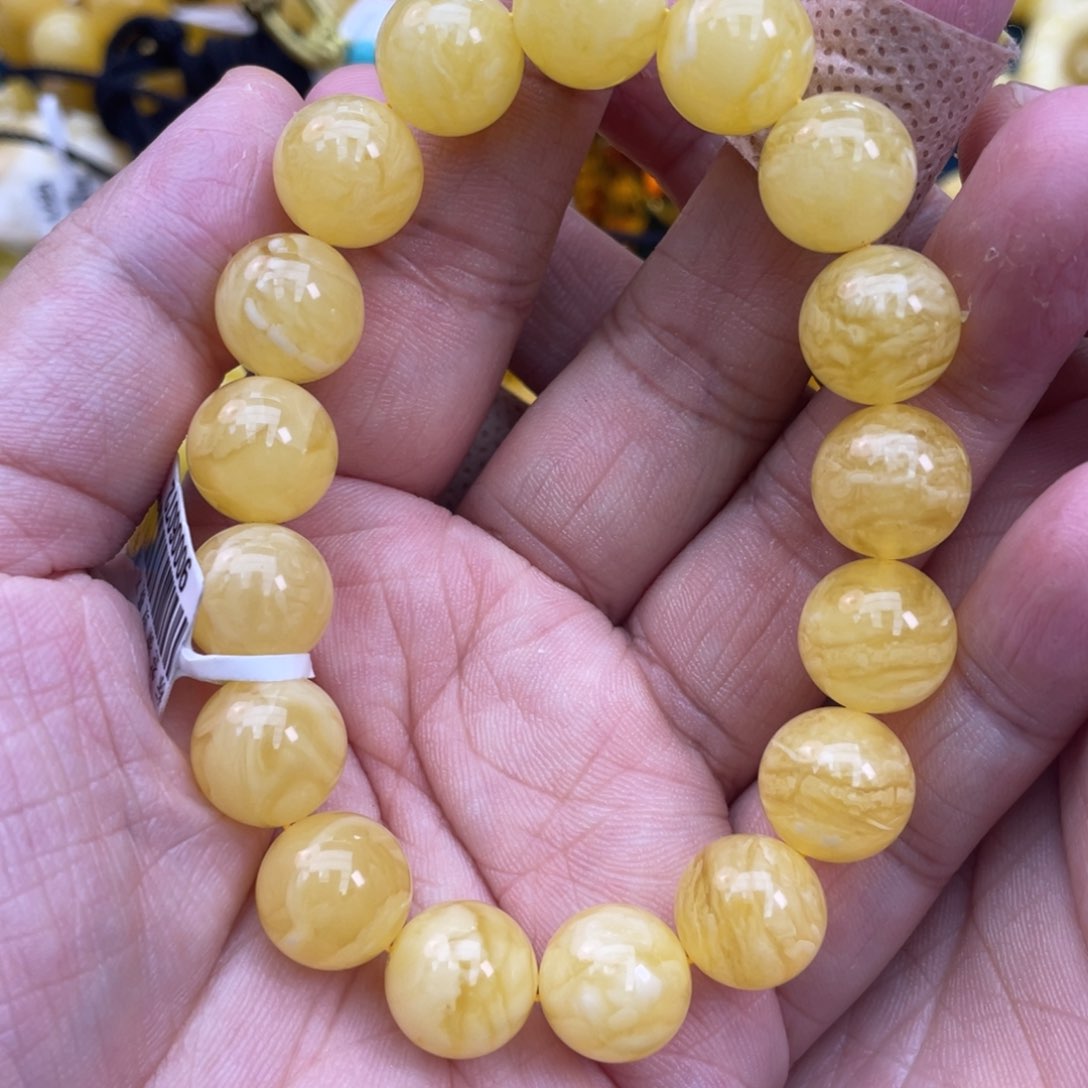 琥珀裸石未镶嵌琥珀蜜蜡12m m