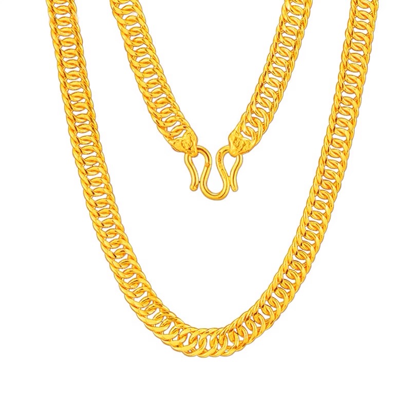 链子足银 【臻选】足银镀金霸气男士马鞭项链