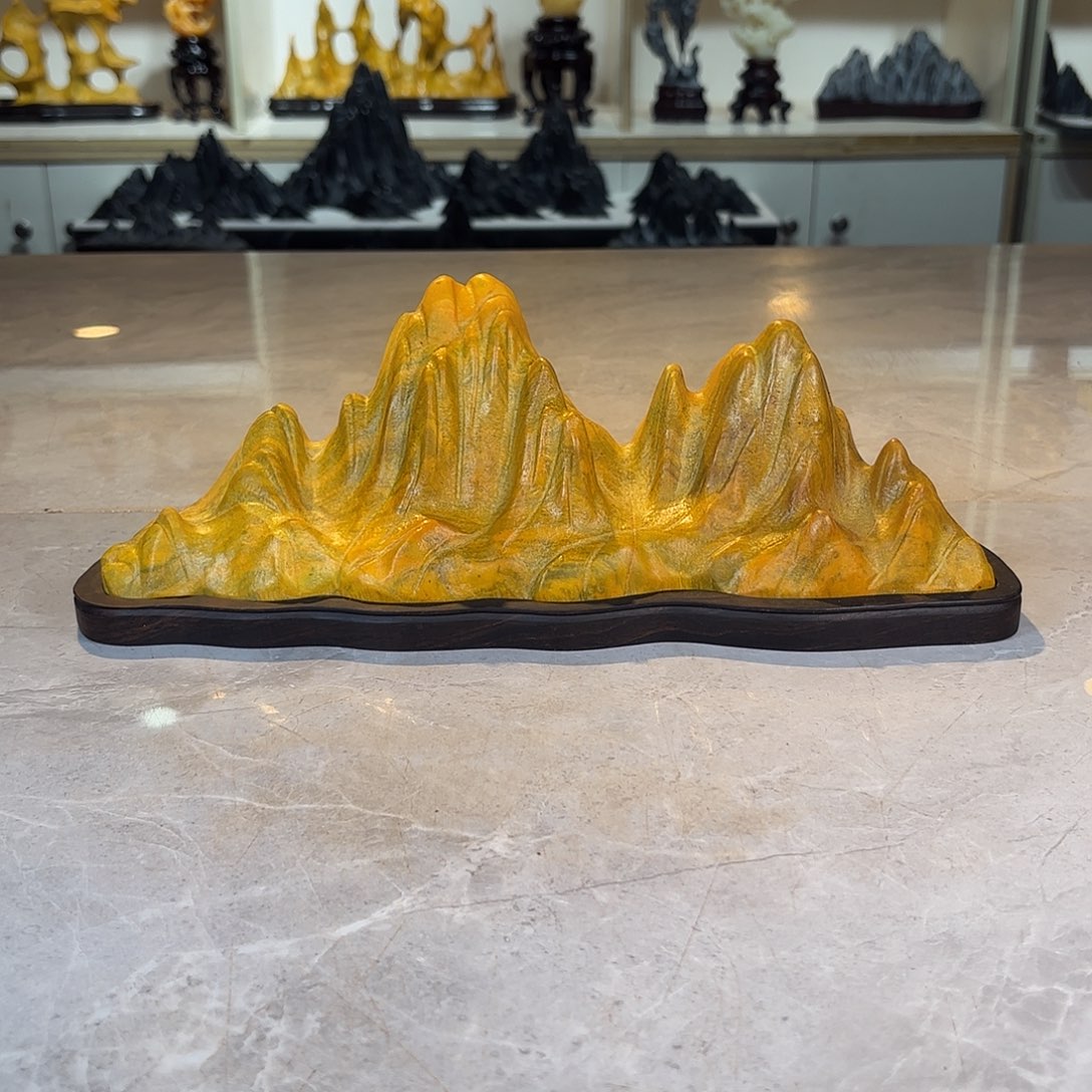 西****陶灵璧石手工雕刻奇石摆件