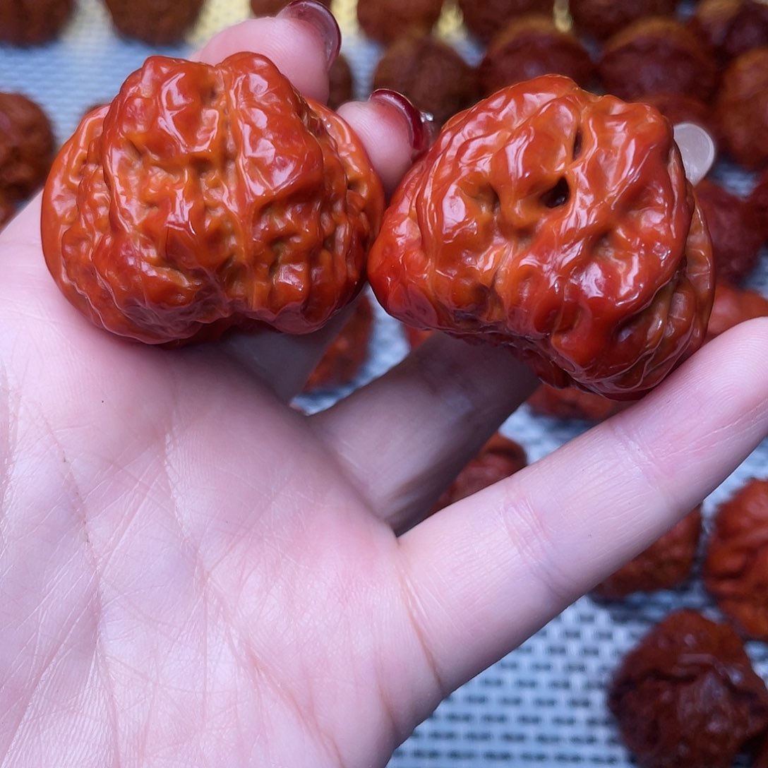 桃核吊坠文玩核桃 手把件 蛤蟆头 42