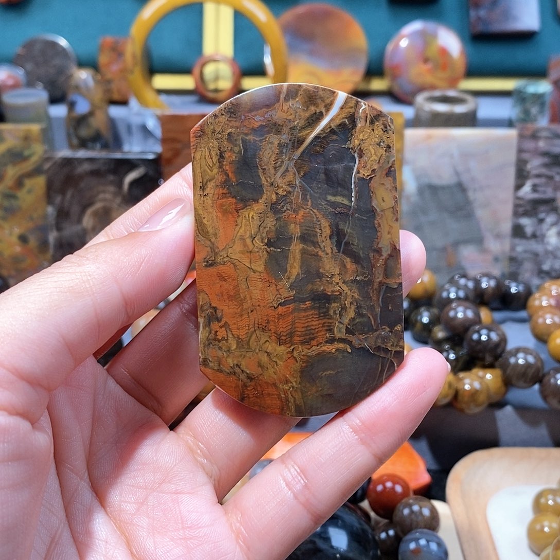 硅化玉天然北票硅化玉牌子未镶嵌天然北票硅化玉牌子