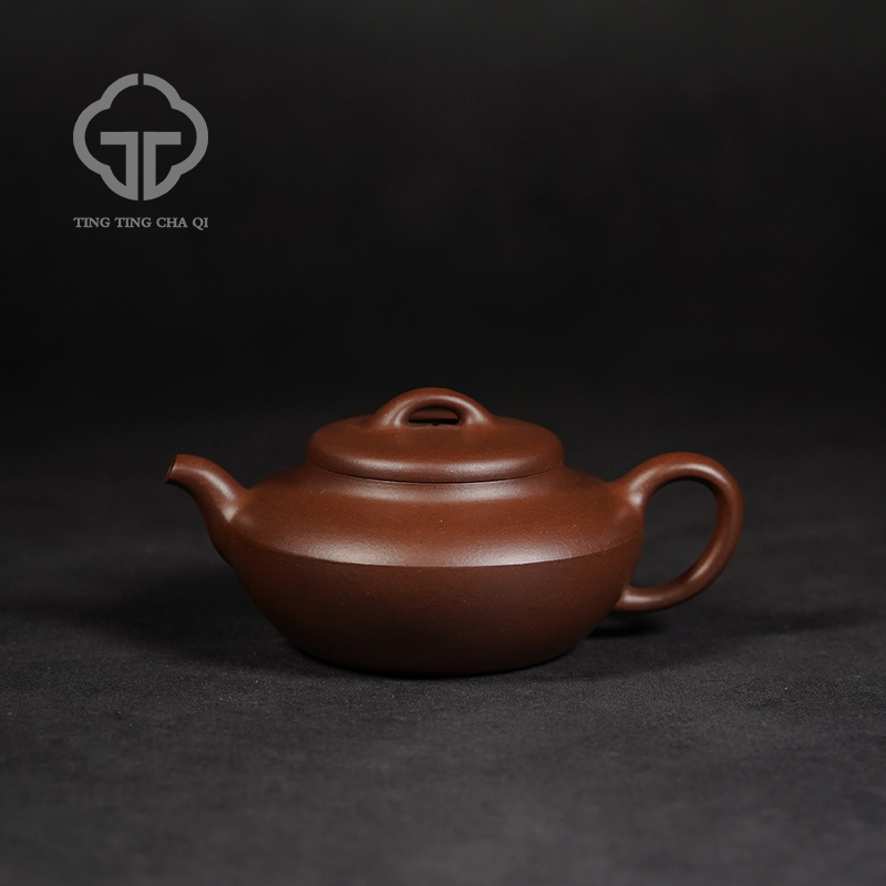 【珽仓破价】汉扁  刘飞洋 紫泥 220cc 家用紫砂壶