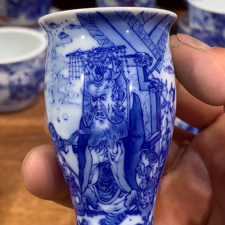 晓竹窑青花龙宫借宝
