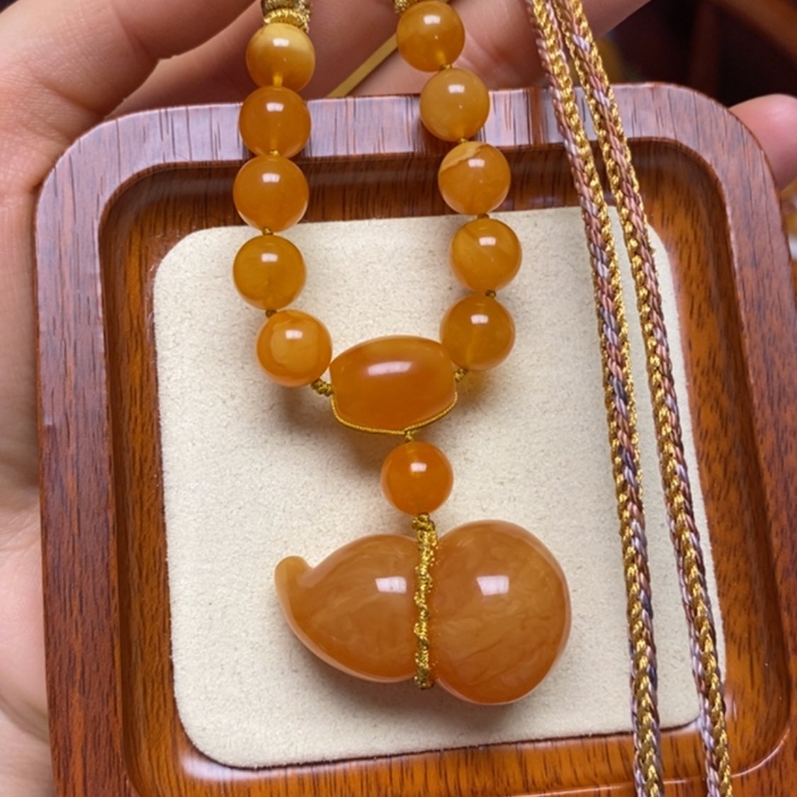 【闪购商品】蜜蜡颈饰未镶嵌项链