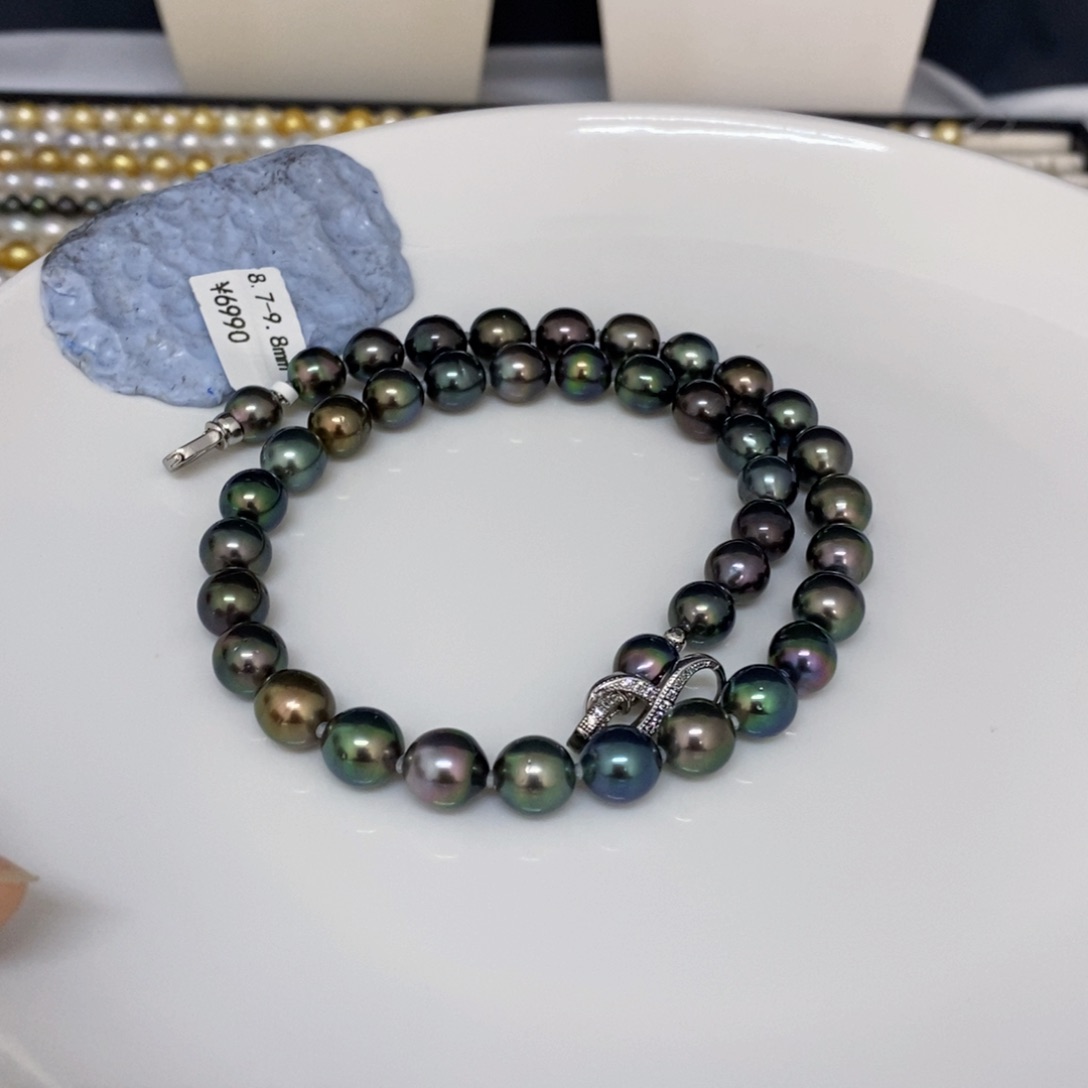 海水珍珠裸珠未镶嵌_**C大溪地项链8.7-9.8园