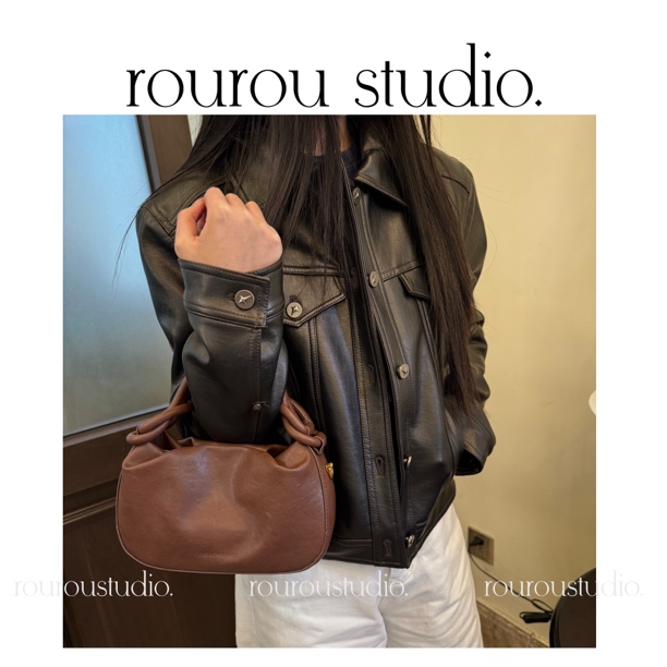 【rou studio】褶皱云朵小众设计手提斜挎包～