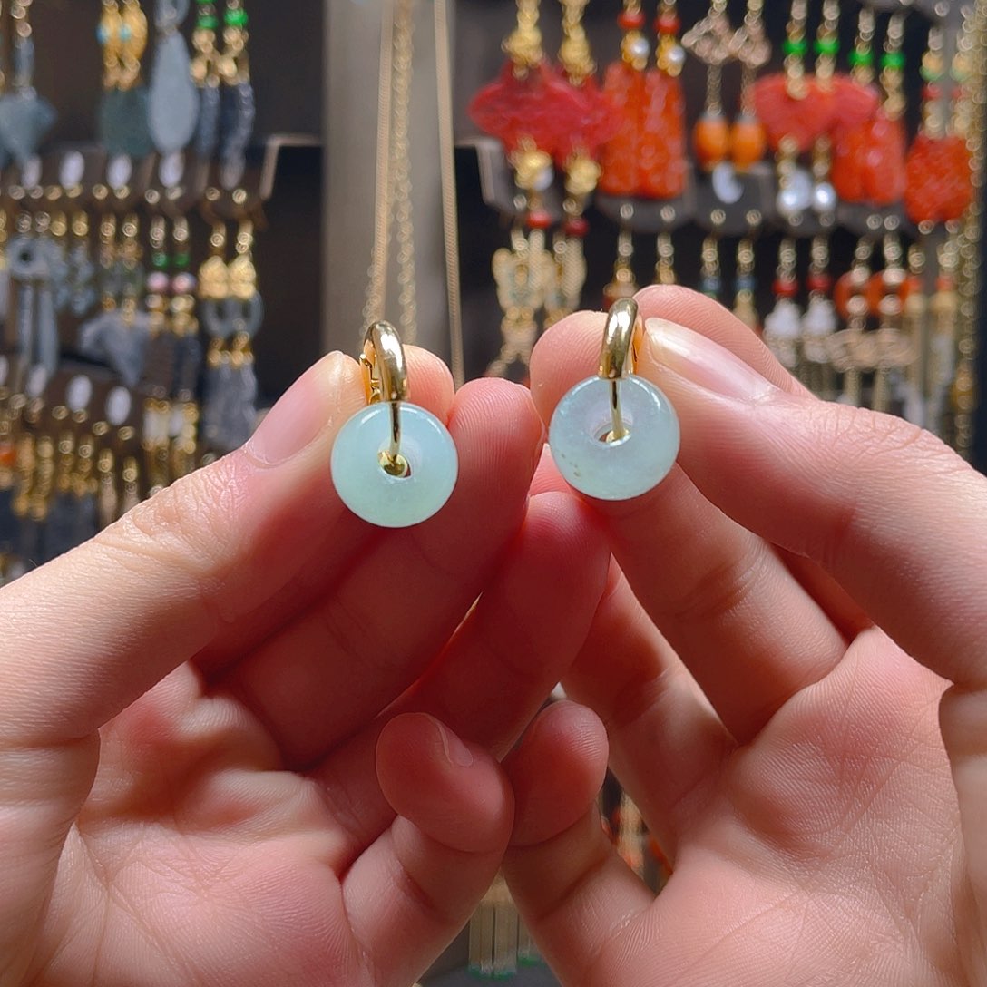 玛瑙/玉髓耳饰合金饰品