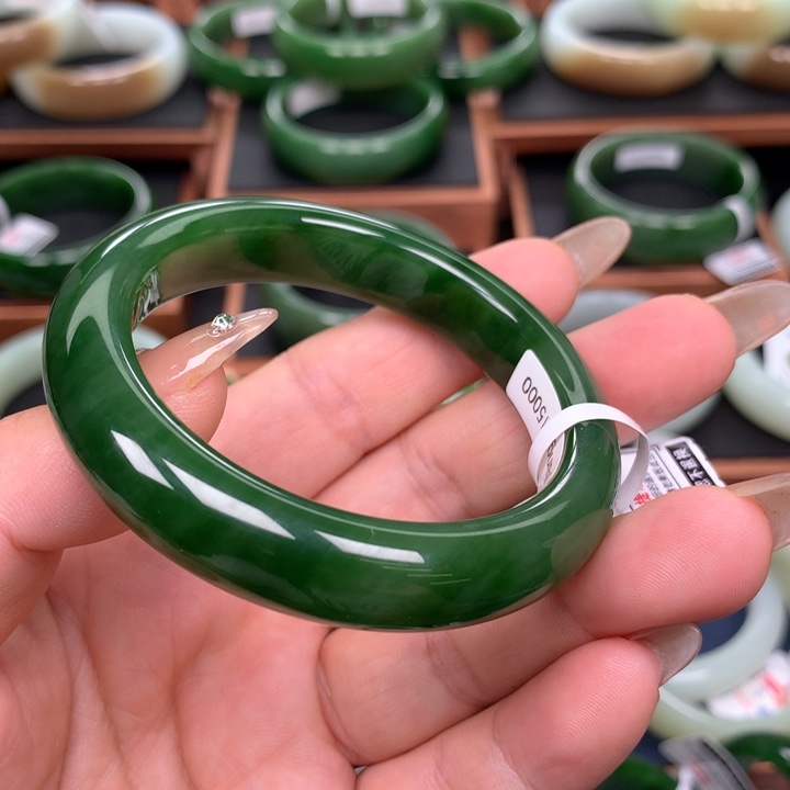 和田玉（碧玉）5253圈口未镶嵌