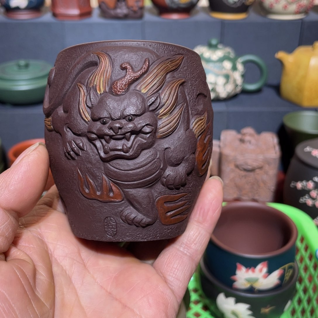 原矿紫砂手工主人杯