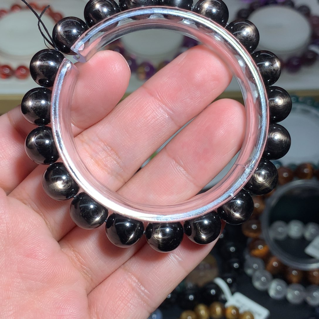 辉石手串未镶嵌櫻***.毕业级金运10+mm