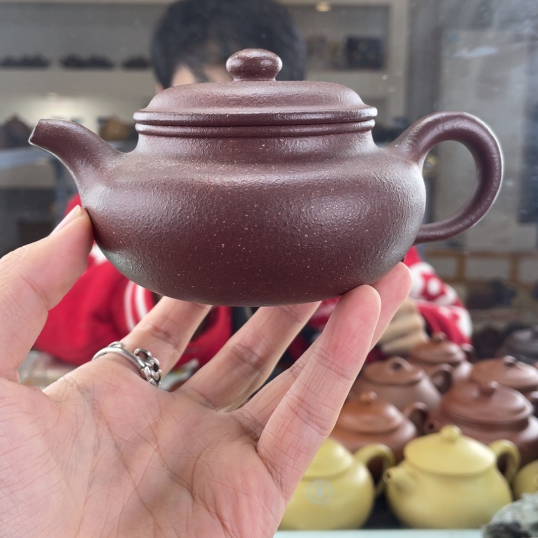 紫砂茶壶260cc平台底槽清茶壶