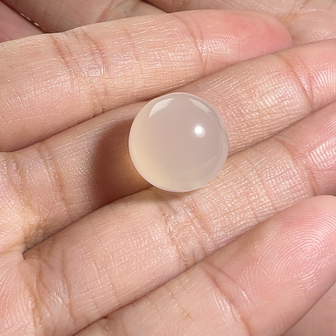 玛瑙/玉髓珠宝奇石未镶嵌川料荔枝冻圆珠14.1m m