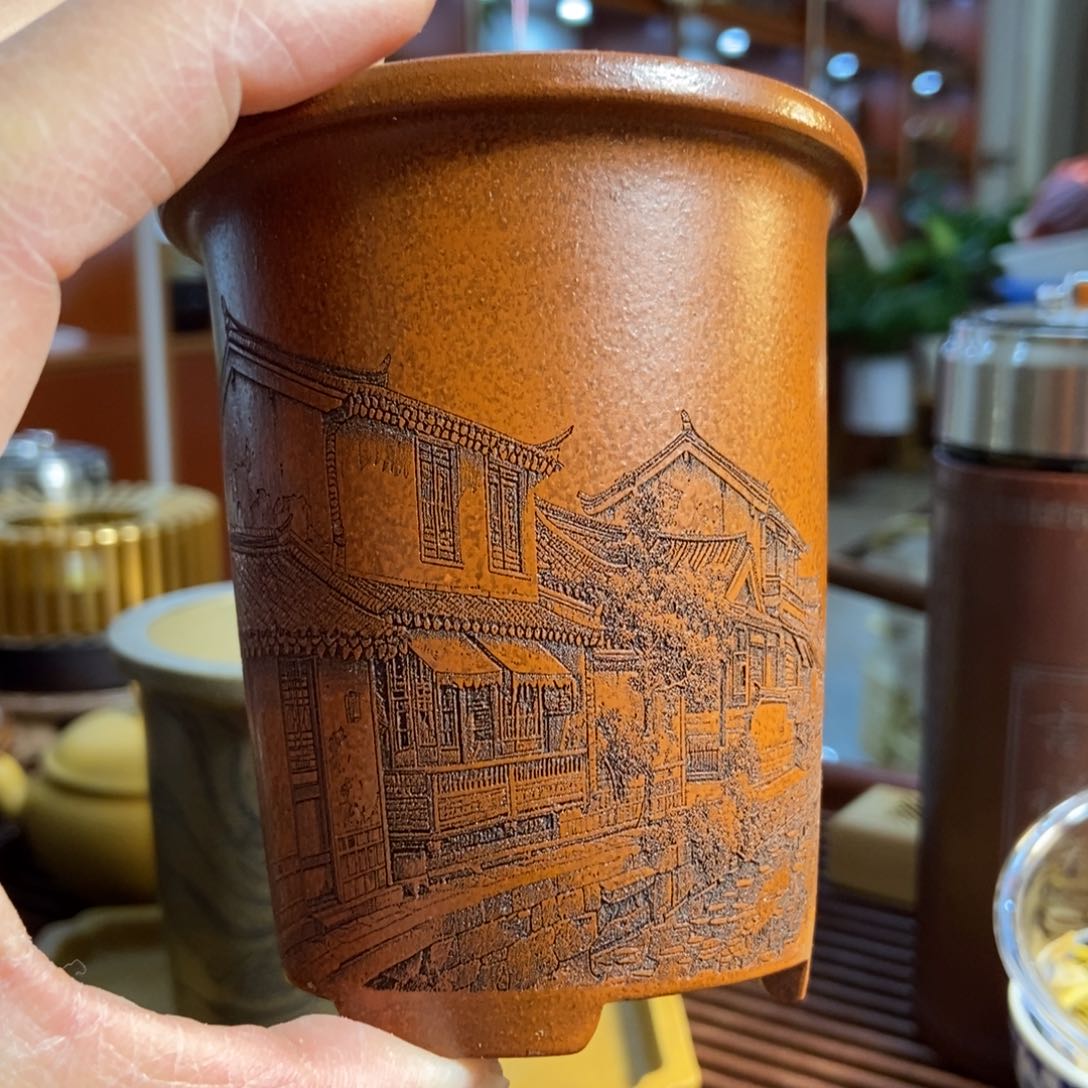 紫砂花盆紫砂花盆