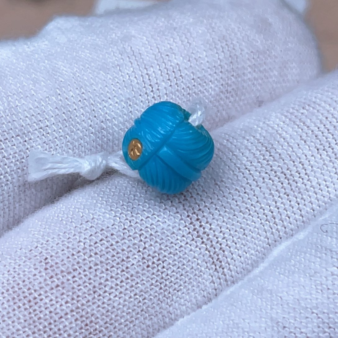 绿松石未镶嵌颈饰8.2✖️7mm