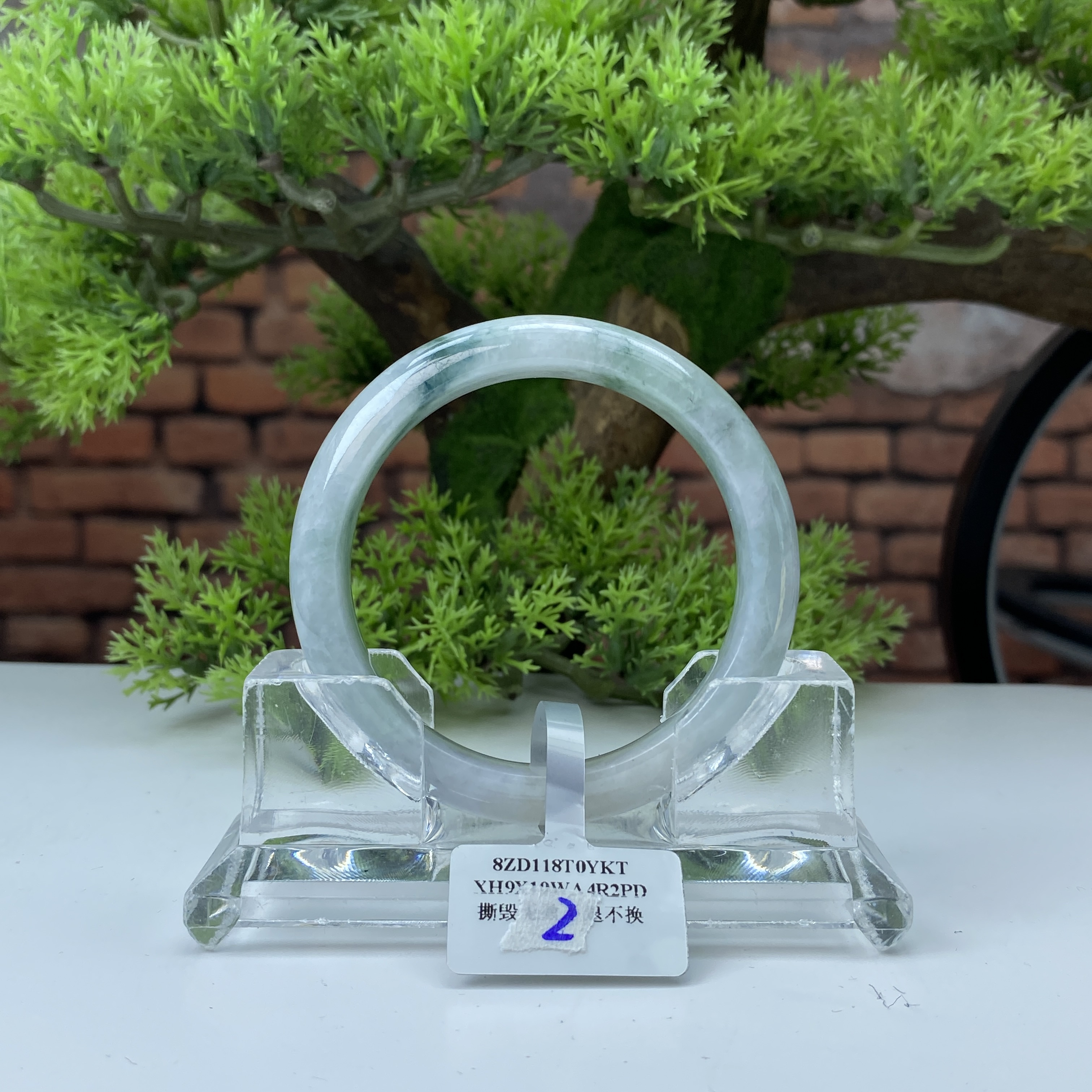 55.3【刀客砍价王】帅豪-天然缅甸A货翡翠手镯 (微瑕)  E2