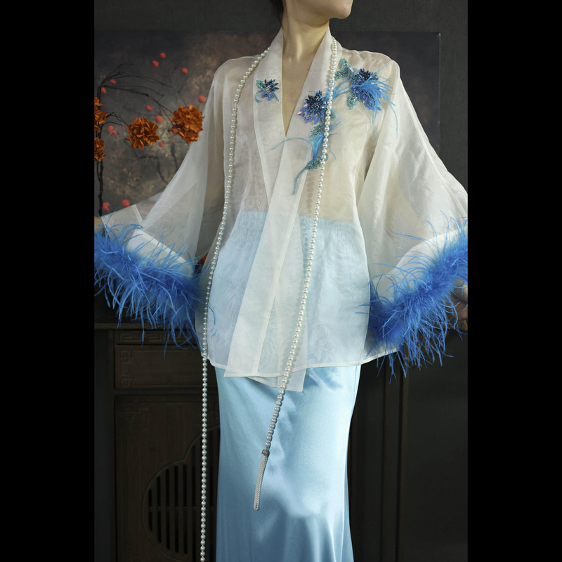 【不遇·倾城】XM轻奢法式国风新中式大袖高级优雅气质女士外披上衣