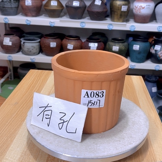 红陶手工制作花盆