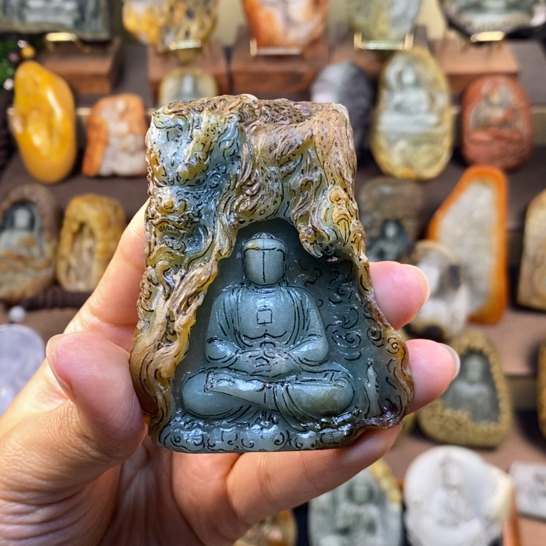 定制翡翠未镶嵌翡翠挂件