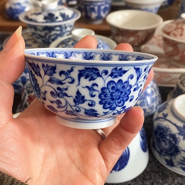 【至坤承器】缠枝莲主人杯