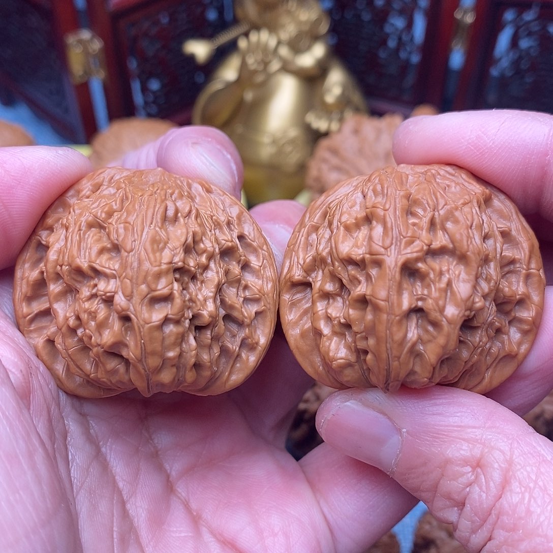 把件文玩核桃毕业山地正磨38.8尺全品