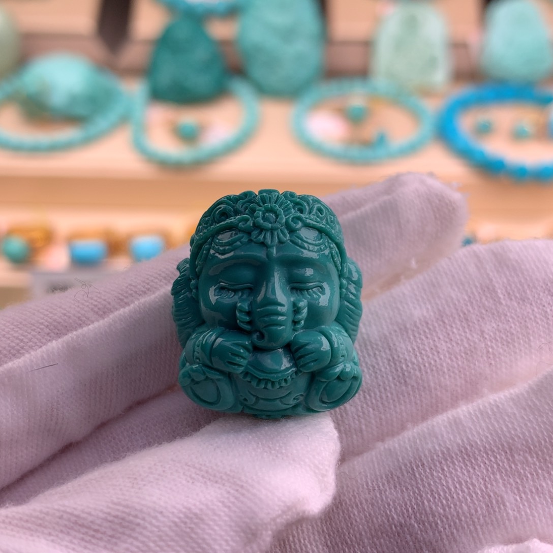 绿松石珠宝奇石未镶嵌