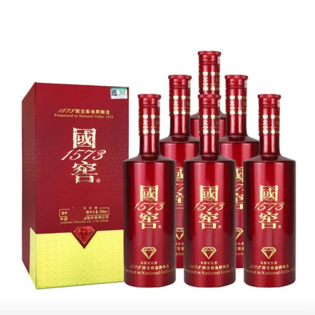 国窖1573国宝红（红宝石）浓香型白酒38度500ml