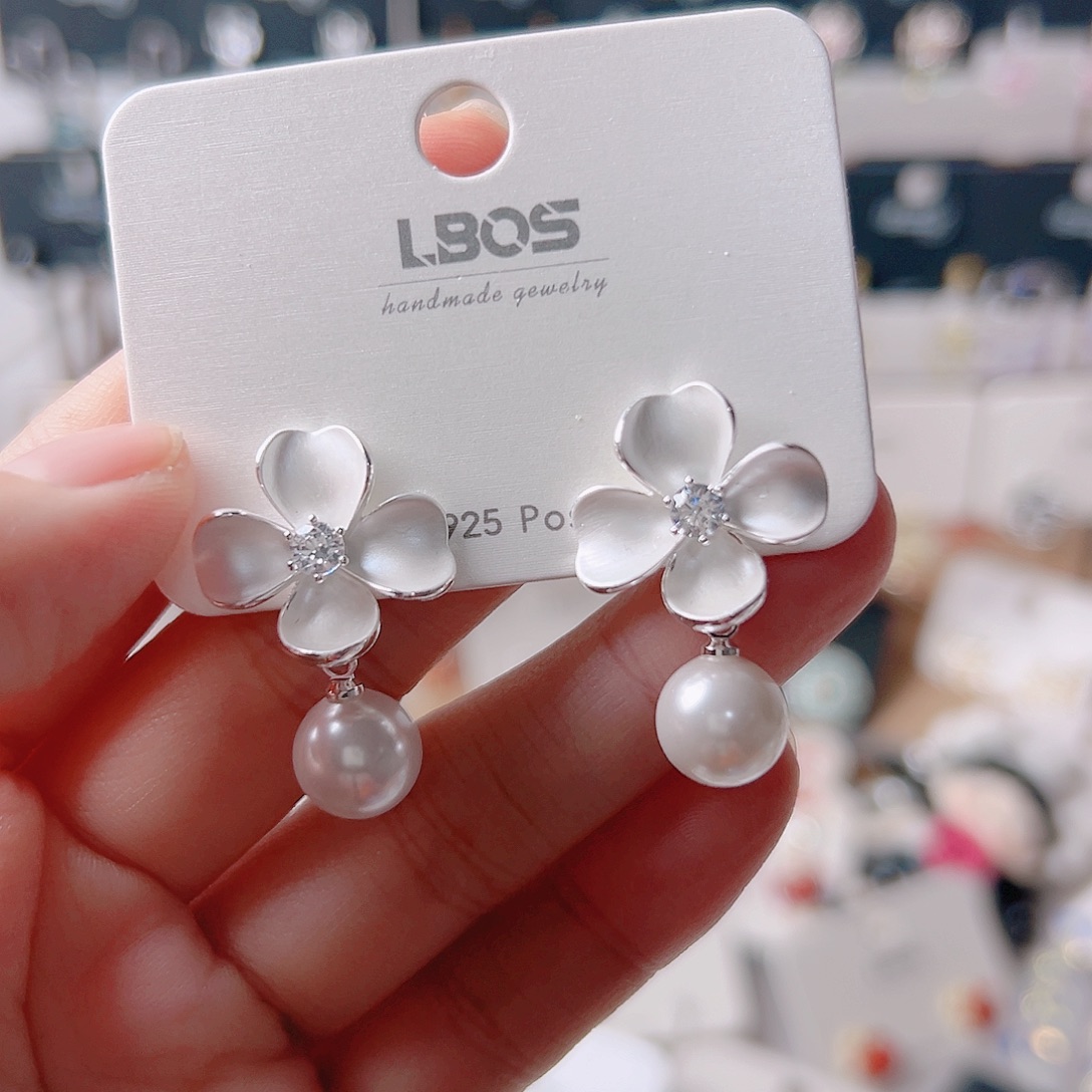 琉璃纯铜合金耳环的