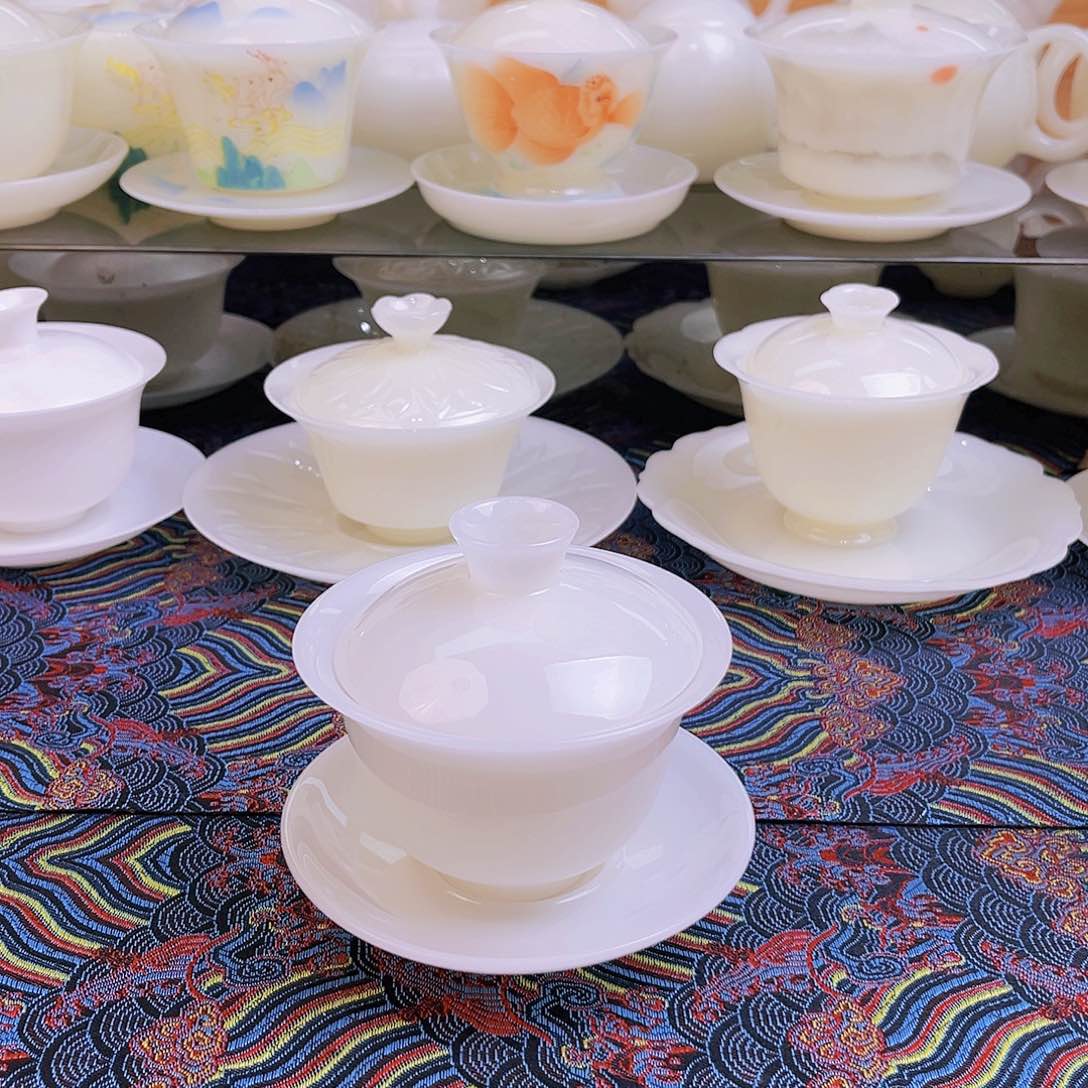 盖碗瓷精品璞玉瓷盖碗150cc