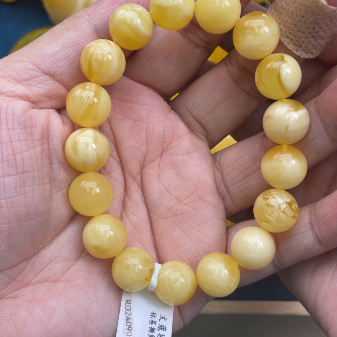 琥珀裸石未镶嵌琥珀蜜蜡12m m