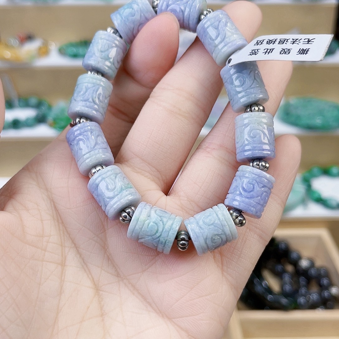 長***翡翠未镶嵌手链手链