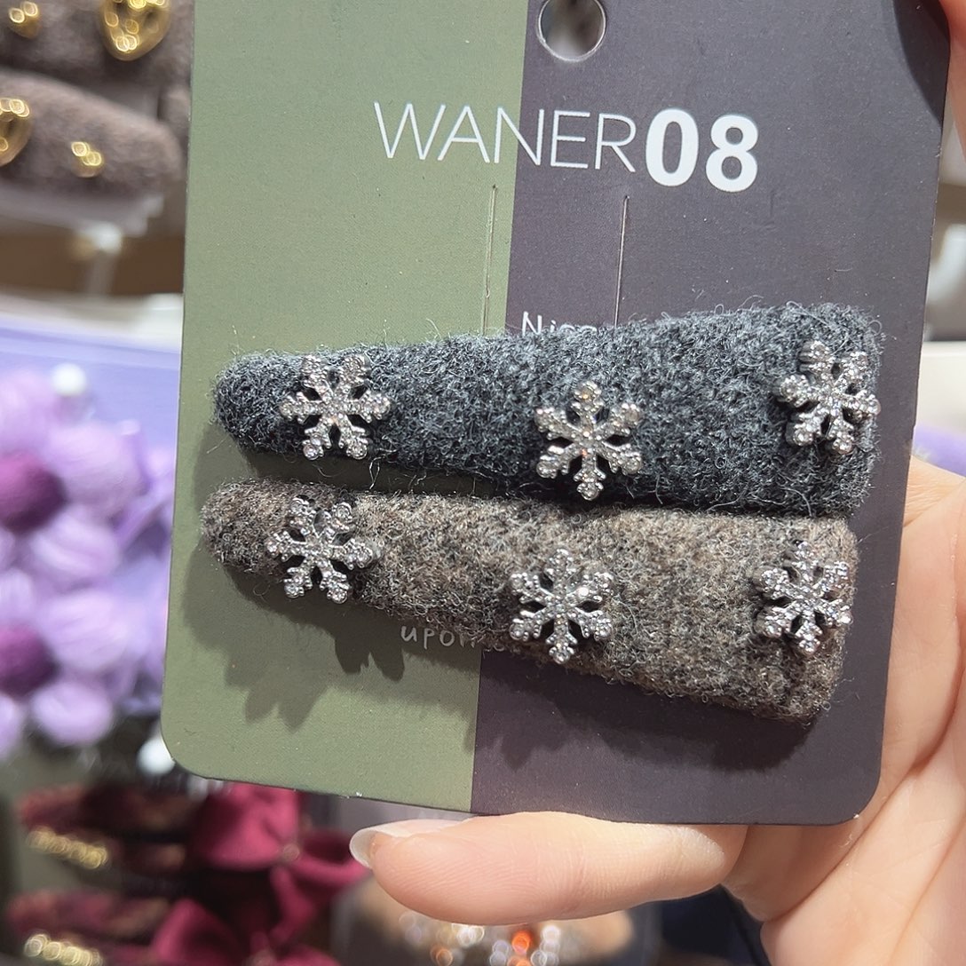 非金属雪花拼色掰掰夹