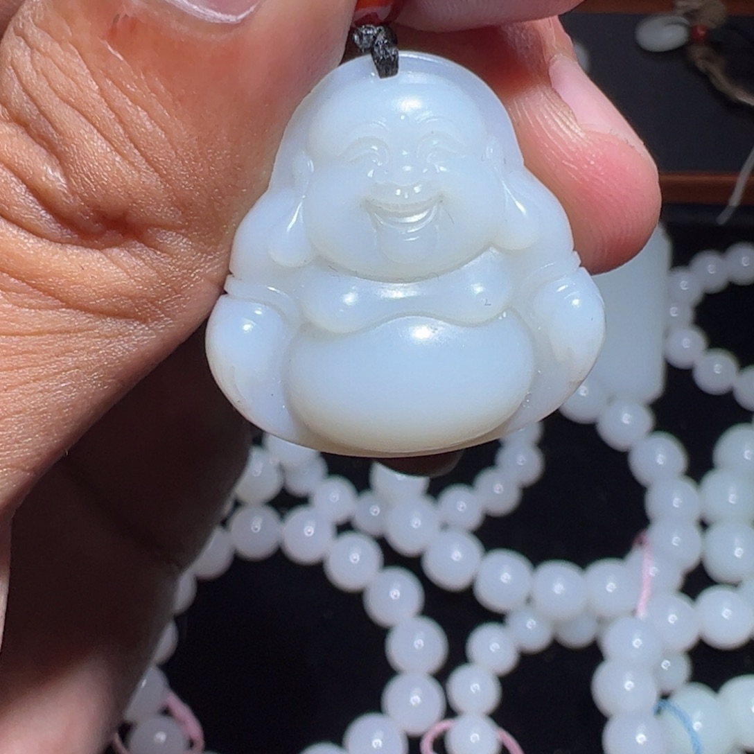 和田玉未镶嵌手链