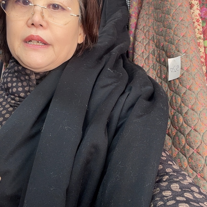 黑色絮片1.1米棉裤面料