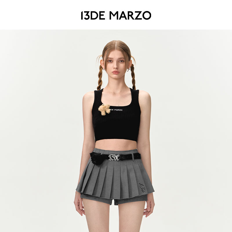 13DE MARZO24夏季新款辣妹基础运动修身时尚外穿内搭吊带显瘦背心