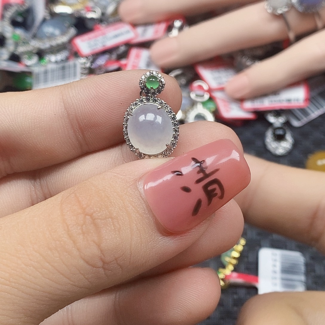 翡翠银S925镶嵌戒指