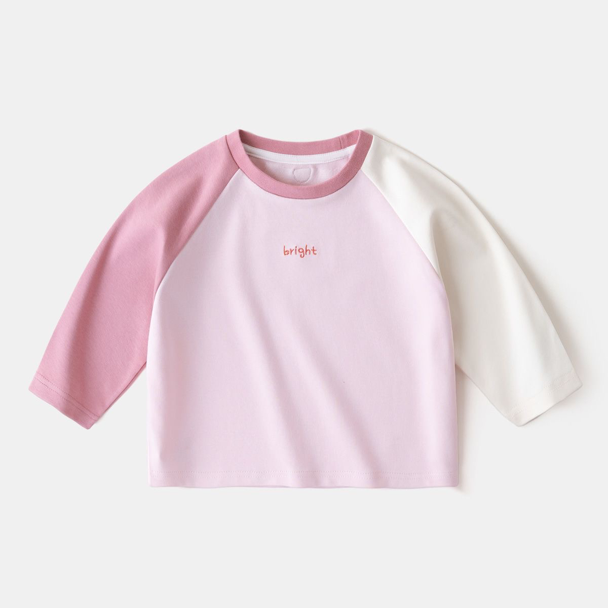 宝宝春秋长袖圆领韩版字母T恤上衣扣号链接