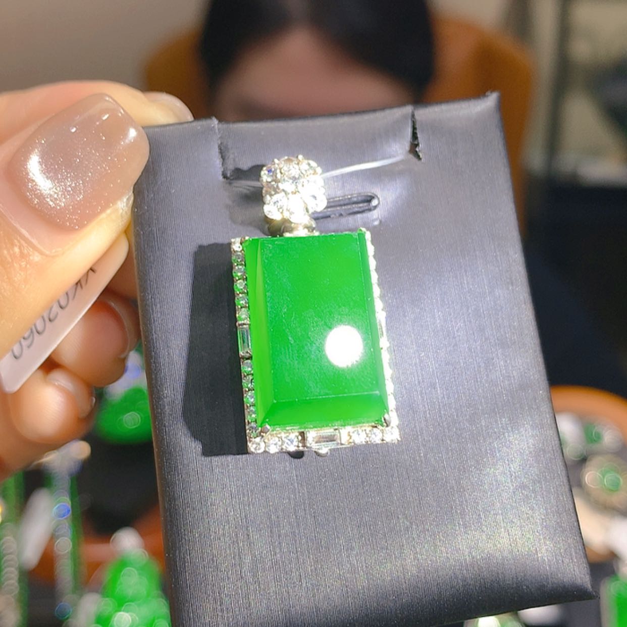 【闪购商品】翡翠银S925镶嵌颈饰7柒姐