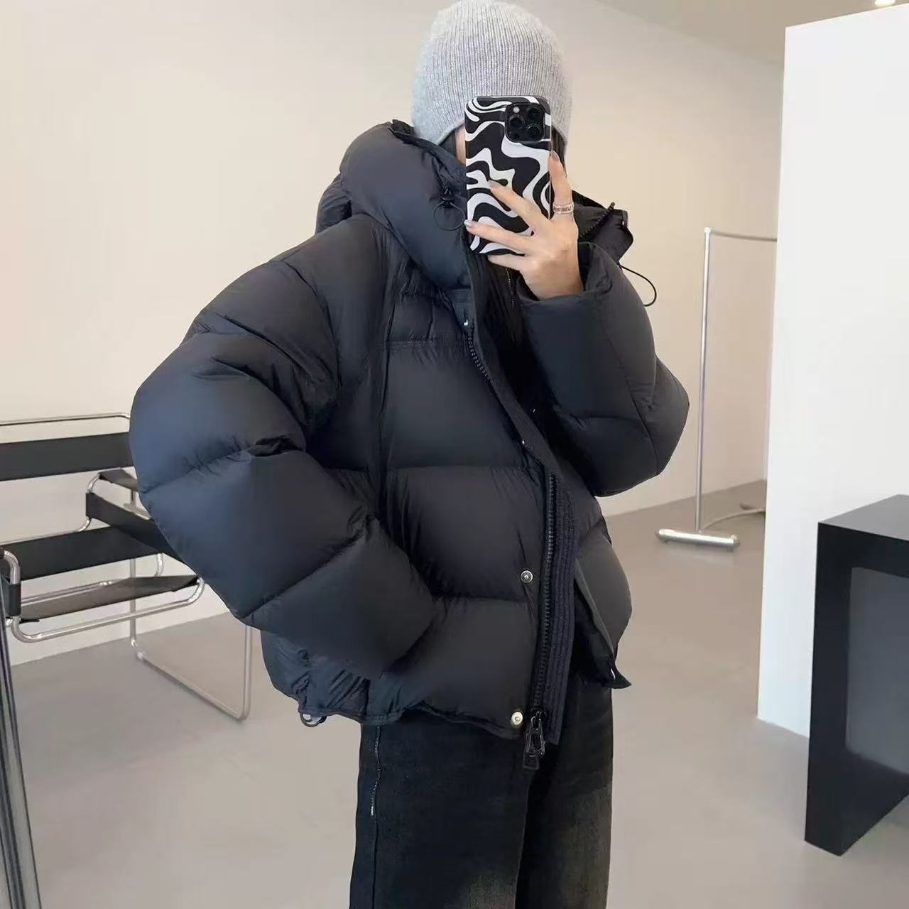 清理库存最后几件{琦梦羽绒服短款女宠粉品质时尚百搭}