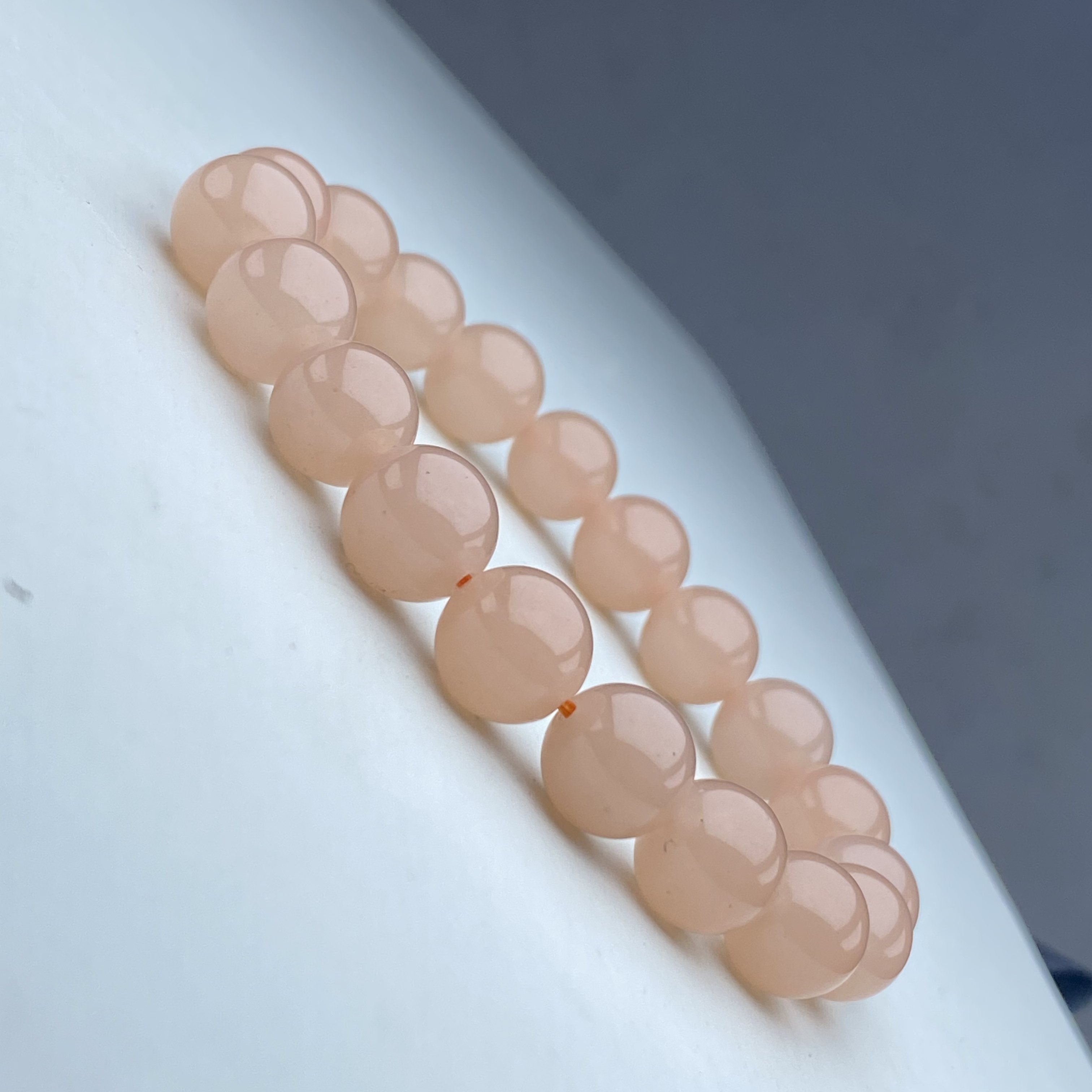 521号精品藕粉手链10mm多样性发一件