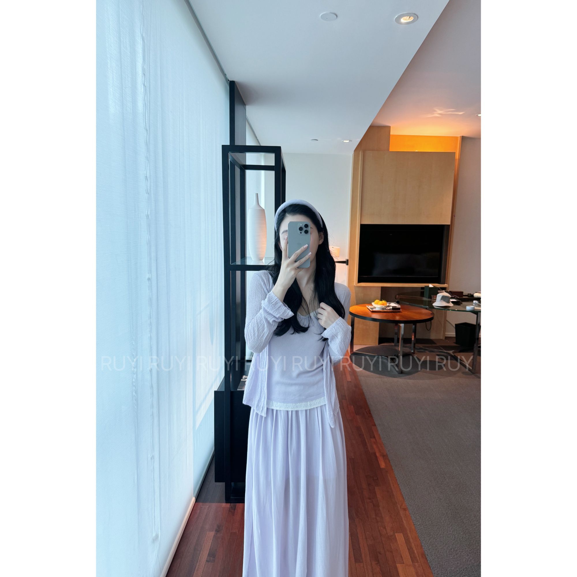 Ruyi如一【邂逅】设计感拼接针织三件套