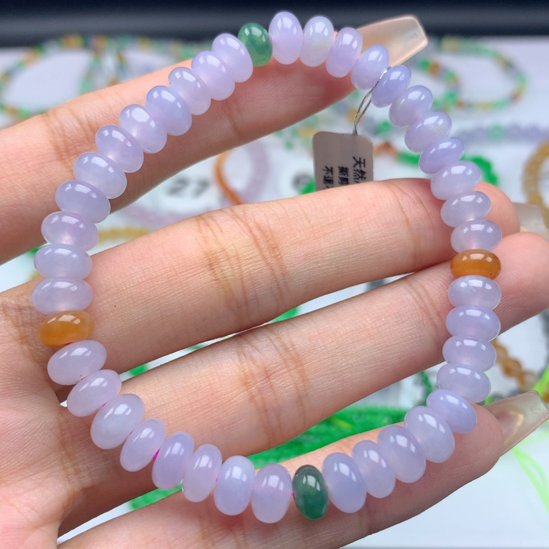 未镶嵌翡翠手链卡