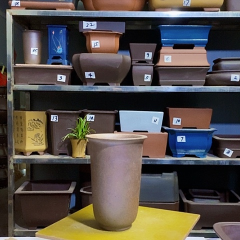 红陶宜兴紫砂花盆